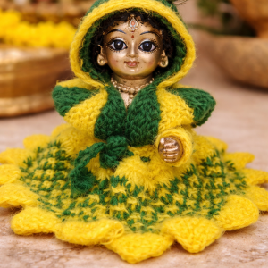 Handmade Yellow Green Laddu Gopal Dress Size 6