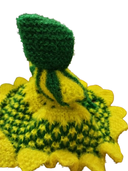 Yellow Green Woolen Laddu Gopal Dress (Handmade Poshak) - Image 5